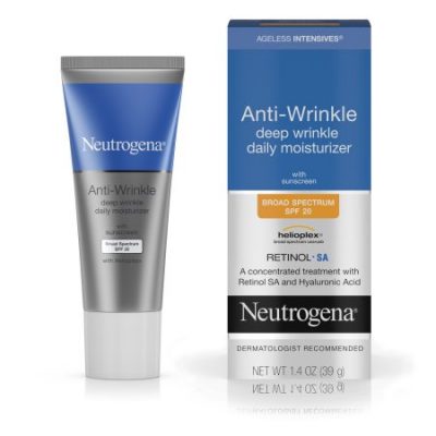 Walmart –  Neutrogena Ageless Intensives Anti-Wrinkle Deep Wrinkle Daily Moisturizer With Retinol, Broad Spectrum Spf 20 Sunscreen, 1.4 Oz. Only $15.47 (Reg $17.97) + Free Store Pickup