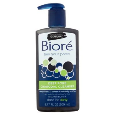 Walmart – Biore Deep Pore Charcoal Cleanser, 6.77 Fl Oz Only $5.64 (Reg $6.50) + Free Store Pickup