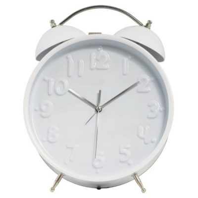 Walmart – Better Homes and Gardens Jumbo Double Bell Alarm Clock – White Only $16.09 (Reg $22.00) + Free Store Pickup