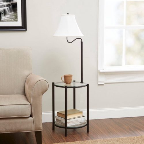 Walmart – Mainstays Transitional Glass End Table Lamp, Matte Black Only $24.92 (Reg $39.99) + Free Store Pickup