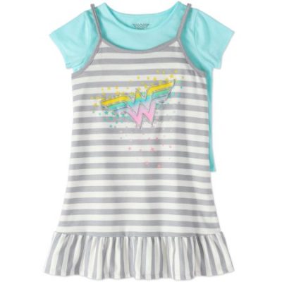 Walmart – Wonder Woman Girls’ French Terry Slip Dress with T-Shirt 2-Piece Set Only $10.00 (Reg $11.77) + Free Store Pickup