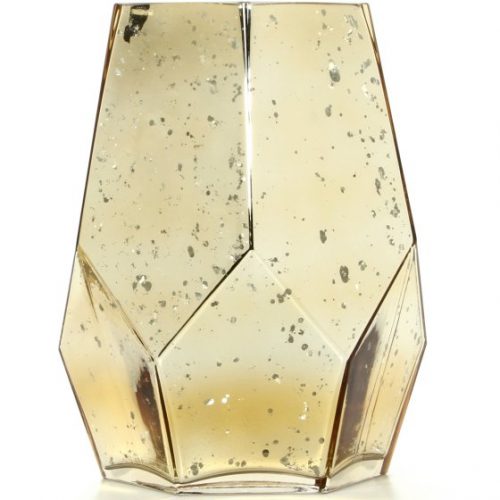 Walmart – Mainstays Geometric Mercury Glass Vase, Gold Only $9.97 (Reg $13.99) + Free Store Pickup