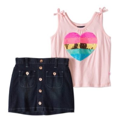 Walmart – Limited Too Girls’ 4-6X Sparkle Heart Top and Denim Skort 2-Piece Outfit Set Only $13.50 (Reg 16.96) + Free Store Pickup