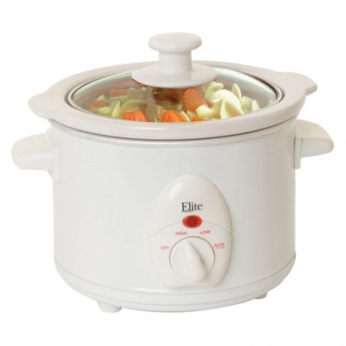 Walmart – Elite Cuisine 1.5-qt Slow Cooker, White Only $14.60 (Reg $16.99) + Free Store Pickup