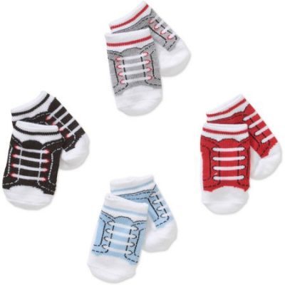 Walmart – Newborn Baby Girl Sneaker Socks Set – 4 Pack Only $2.80 (Reg $4.88) + Free Store Pickup