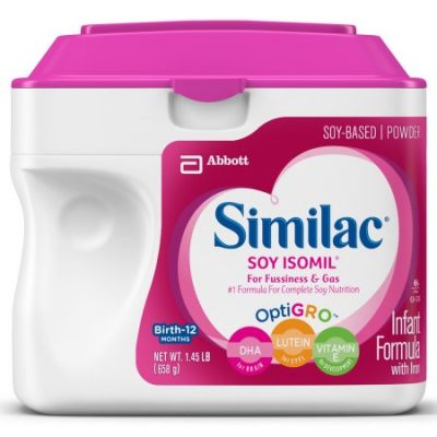 Walmart – Similac Soy Isomil Infant Formula w/ Iron (Pack of 6) Powder 1.45 lb Only $159.98 (Reg $187.20) + Free 2-Day Shipping