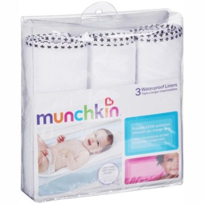 Walmart – Munchkin Waterproof Changing Pad Liners, 3-Pack Only $6.99 (Reg $8.39) + Free Store Pickup