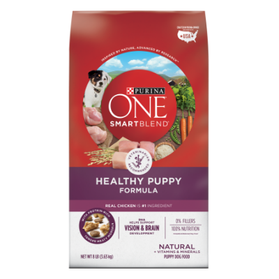 Walmart – Purina ONE SmartBlend Natural Healthy Puppy Formula Dry Dog Food – 8 lb. Bag Only $12.48 (Reg $13.50) + Free Store Pickup