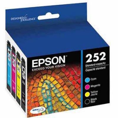 Walmart – Epson 252 Standard-capacity Black/Color Combo Pack Ink Cartridge Only $41.87 (Reg $46.22) + Free 2-Day Shipping