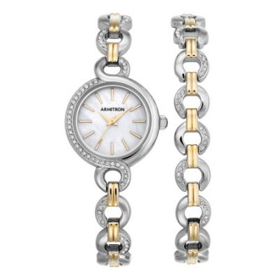 Walmart – Armitron Women’s Round Dress Watch, Two-Tone Bracelet Set Only $30.00 (Reg $57.99) + Free Store Pickup