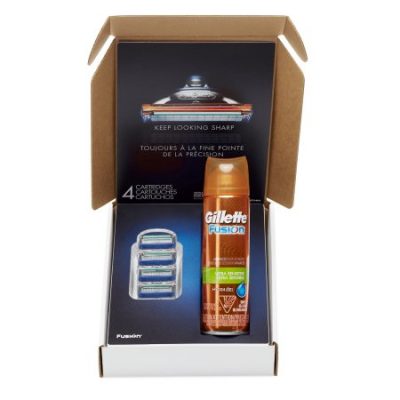 Walmart – Gillette Fusion Manual Razor Blade Refills 4ct + Fusion HydraGel Shave Gel 7oz, 1 kit Only $18.83 (Reg $21.97) + Free Store Pickup