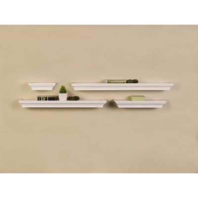 Walmart – Melannco Set of 4 White Wall Shelves in Assorted Sizes Only $22.94 (Reg $25.00) + Free Shipping