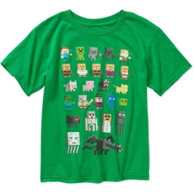 Walmart – Minecraft Sprites Boys Graphic Tee Only $6.27 (Reg $6.98) + Free Store Pickup