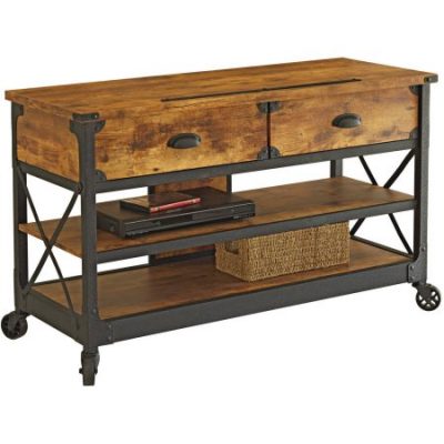 Walmart – Better Homes and Gardens Rustic Country TV Stand for TVs up to 95 lbs, Antiqued Black/Pine Finish Only $149.00 (Reg $199.00) + Free Shipping