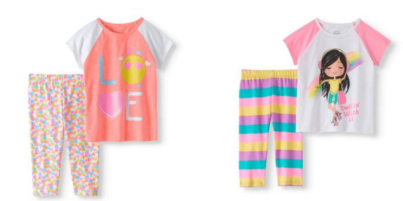 Walmart – Wonder Nation Little Girls’ 4-8 Raglan Graphic T-shirt and Capri Legging 2-Piece Outfit Set Only $6.50 (Reg $8.74) + Free Store Pickup