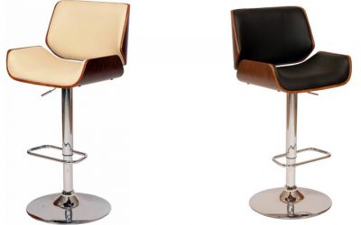 Walmart – Armen Living London Swivel Barstool, Cream/Walnut Veneer and Chrome Base Only $88.00 (Reg $237.00) + Free Shipping