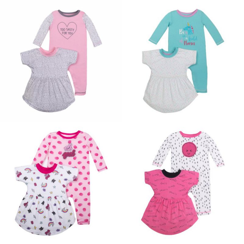 Walmart – Little Star Organic Newborn Baby Girl Long Sleeve One Piece Romper & Dress, 2-pack Only $5.50 (Reg $13.94) + Free Store Pickup