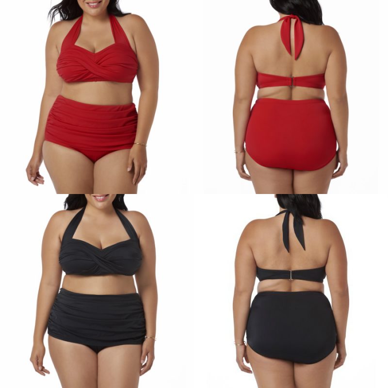 Walmart – Catalina Women’s Plus-Size Slimming High-Waisted Bikini Two-Piece Swimsuit Set Only $26.00 (Reg $36.96) + Free Store Pickup