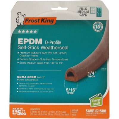 Walmart – Frost King V25BA Extreme Rubber Weather-Strip Tape, Brown Only $2.99 (Reg $4.74) + Free Store Pickup