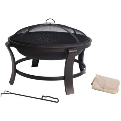 Walmart – Mainstays Deep 30″ Fire Pit, Antique Bronze Only $47.97 (Reg $54.99) + Free Shipping