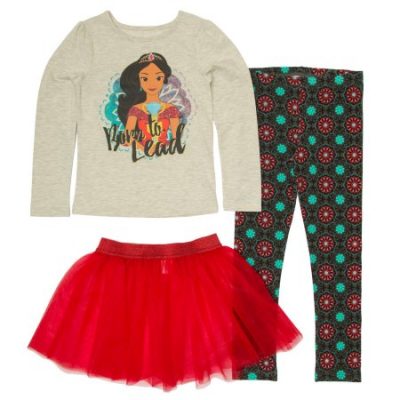 Walmart – Elena of Avalor Little Girls’ 4-6X “Born to Lead” Long Sleeve T-shirt, Legging & Tutu 3-Piece Outfit Set Only $10.50 (Reg $15.97) + Free Store Pickup