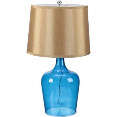 Walmart – Urban Shop Blue Colored Glass Jug Table Lamp Only $24.82 (Reg $34.92) + Free Store Pickup