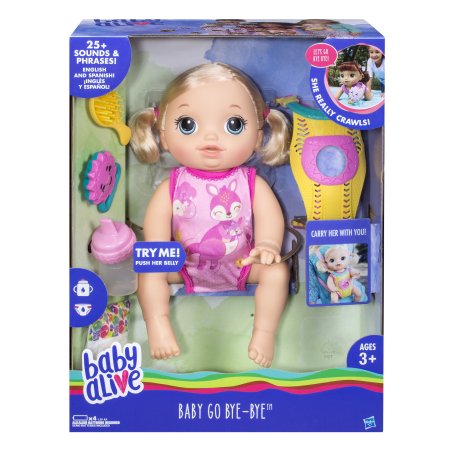 Walmart – Baby Alive Baby Go Bye Bye Blonde Hair Only $27.00 (Reg $49.94) + Free Store Pickup