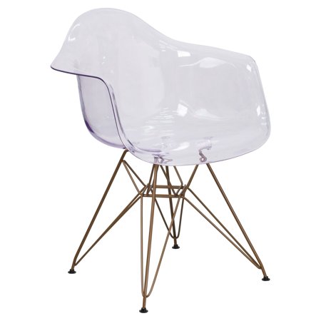 Walmart – Flash Furniture Allure Series Transparent Side Chair with Gold Frame Only $64.03 (Reg $69.92) + Free Shipping