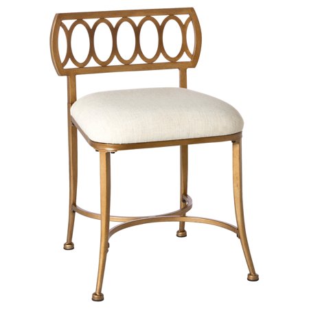 Walmart- Canal Street Vanity Stool, Gold Bronze Only $65.59 (Reg $70.42) + Free Shipping