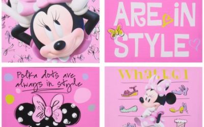 Walmart – Disney Minnie Mouse 4-Pack Canvas Wall Art Only $19.99 (Reg $29.99) + Free Store Pickup