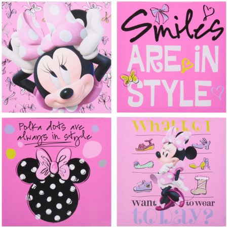 Walmart – Disney Minnie Mouse 4-Pack Canvas Wall Art Only $19.99 (Reg $29.99) + Free Store Pickup