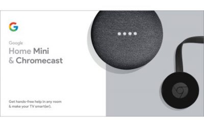 Walmart – Google Home Mini and Chromecast Bundle- Walmart Exclusive Deal Only $66.00 (Reg $74.00) + Free Store Pickup