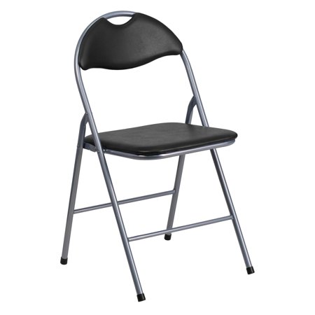 Walmart – Flash Furniture HERCULES Series Black Vinyl Metal Folding Chair with Carrying Handle Only $17.74 (Reg $19.10) + Free Store Pickup