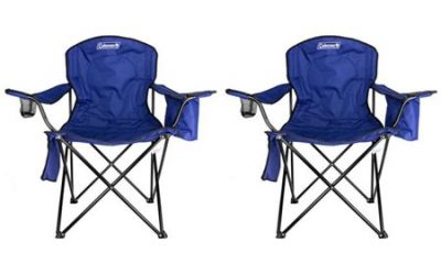 Walmart – 2-Pack Coleman Camping – Lawn Chairs With Built-In Cooler, Blue Only $61.99 (Reg $155.99) + Free Shipping