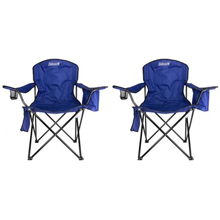 Walmart – 2-Pack Coleman Camping – Lawn Chairs With Built-In Cooler, Blue Only $61.99 (Reg $155.99) + Free Shipping