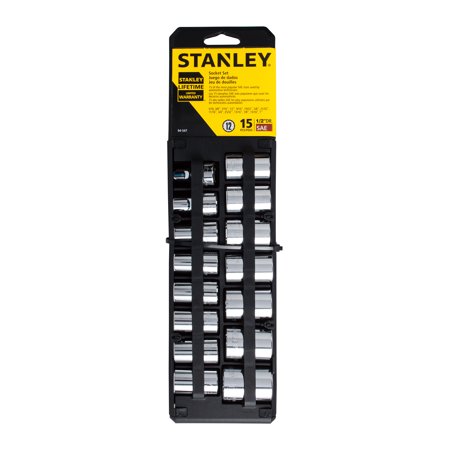 Walmart – STANLEY 94-547 – 15-Piece Socket Set, SAE Only $8.60 (Reg $19.87) + Free Store Pickup