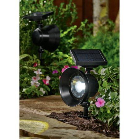 Walmart – Mainstays 4-Piece Solar-Powered Adjustable Metal Spotlight Set Only $69.99 (Reg $123.40) + Free 2-Day Shipping