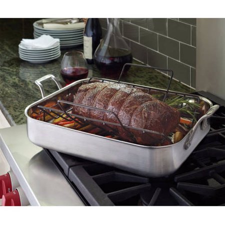 Walmart – Calphalon Signature 16″ Stainless Steel Roasting Pan & Rack Only $95.00 (Reg $149.99) + Free 2-Day Shipping