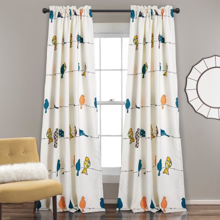 Walmart – Rowley Birds Room Darkening Window Curtain Multi Set, 52″ x 84″ + 2″ Only $34.99 (Reg $52.64) + Free Store Pickup