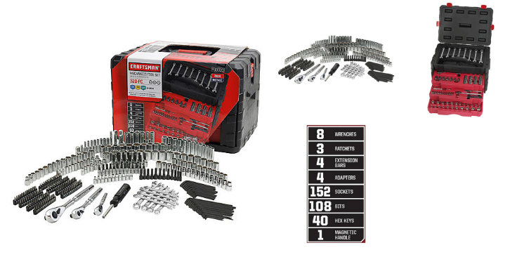 Sears – Buy Craftsman 320-Piece Mechanic’s Tool Set at $170 (Reg $300) , Receive FREE 10 pc Ratcheting Wrench Set Valued at $80, Plus Receive $125 CASHBACK in Points