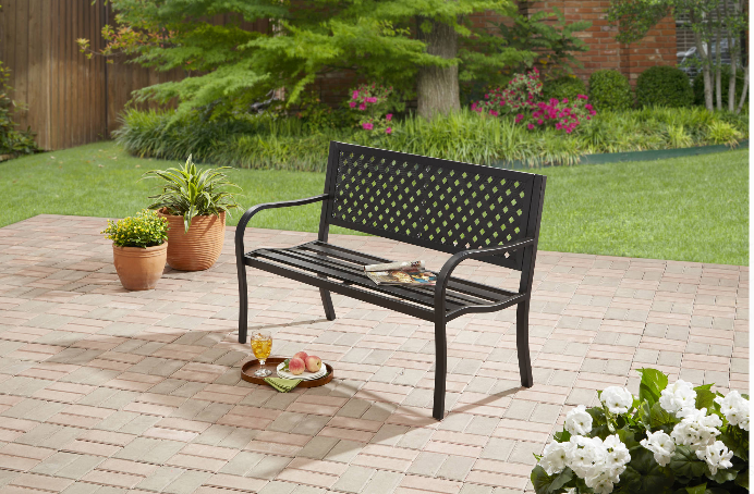 Walmart.com – Outdoor Steel Bench Only $39.99 (Regularly $80) + Free Shipping!