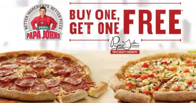 Papa John’s – Buy One Pizza Get One FREE (Today Only)