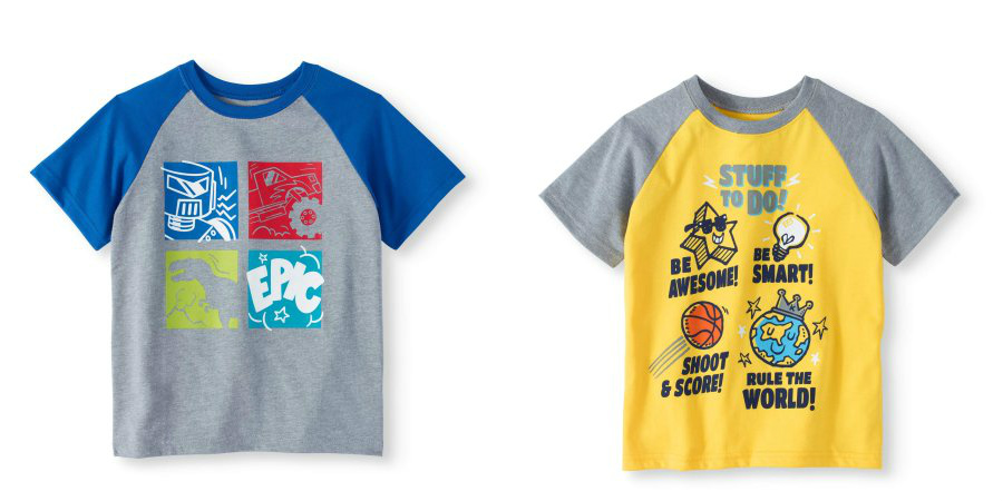 Walmart – 365 Kids From Garanimals Boys’ Short Sleeve Graphic Raglan Tee Only $2.50 (Reg $4.97) + Free Store Pickup