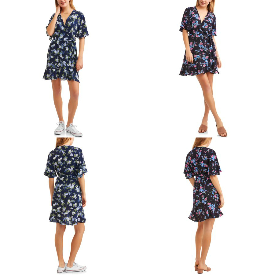 Walmart – Paper Tee Juniors’ Short Sleeve Wrap Dress Only $12.98 (Reg $16.98) + Free Store Pickup