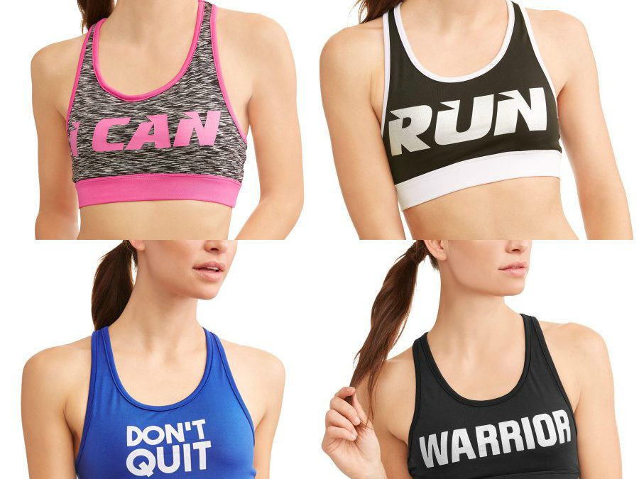 Walmart – Women’s Active Graphic Fitspiration Performance Sports Bra Only $3.50 (Reg $11.96) + Free Store Pickup