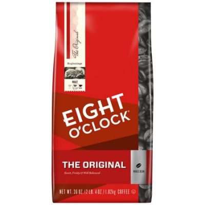 Walmart –  Eight O’Clock® The Original Whole Bean Coffee 36 oz. Bag Only $10.66 (Reg $14.98) + Free Store Pickup