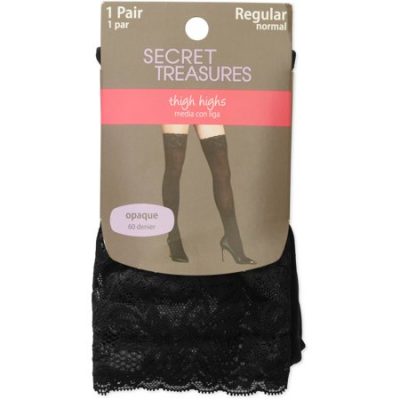 Walmart – George Secret Treasures Women’s Lace Top Thigh High Tights Only $3.00 (Reg $5.50) + Free Store Pickup