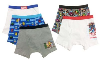 Walmart – Avengers Marvel Superheroes Boys Underwear, Pack 5 Only $9.97 (Reg $12.97) + Free Store Pickup