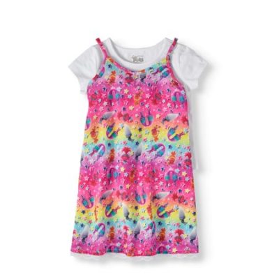 Walmart – TROLLS Girls’ Rainbow Lace Trim Slip Dress with T-Shirt 2-Piece Set Only $6.00 (Reg $11.77) + Free Store Pickup