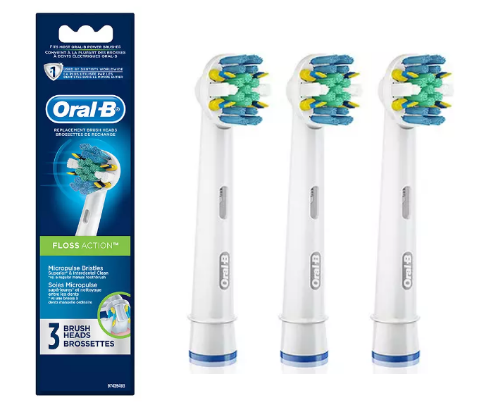 Walgreens.com – Oral-B Replacement Brush Heads 3-Count Pack Only $7.23 Shipped (Regularly $30)